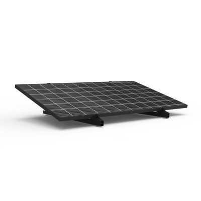 Angle adjustable triangle bracket for flat roof solar mounting bracket